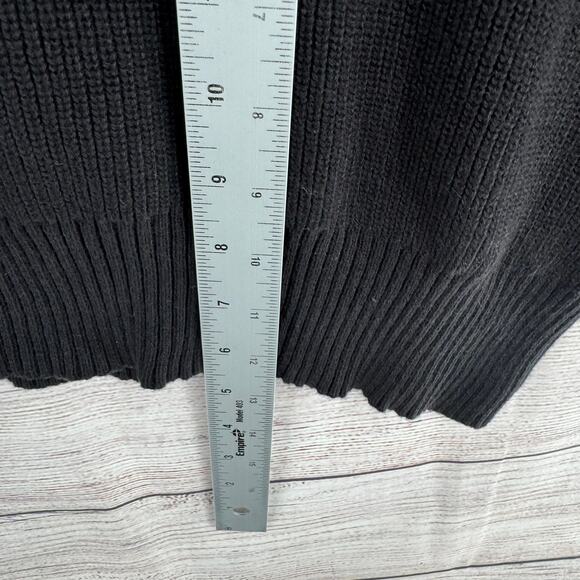 Polo Jeans Co Rib Knit 1/4 Zip Sweater Mens Large Black US Flag Ralph Lauren - Picture 8 of 8